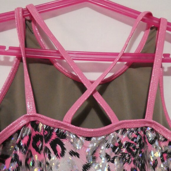 IN DANCEWEAR | size 6 XL | Girls' Pink, Silver and Black Glittery Dance Outfit - Picture 11 of 16